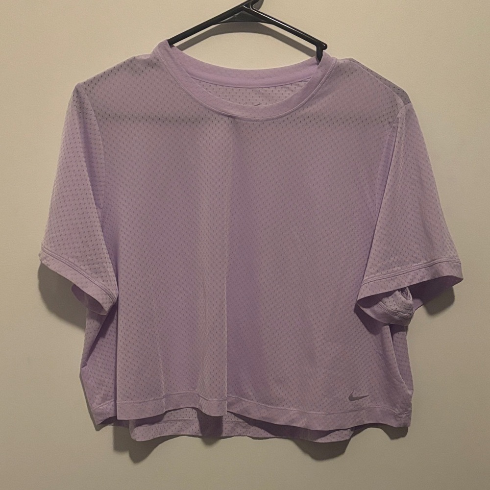 Nike Women's Light Purple Short Sleeve Top